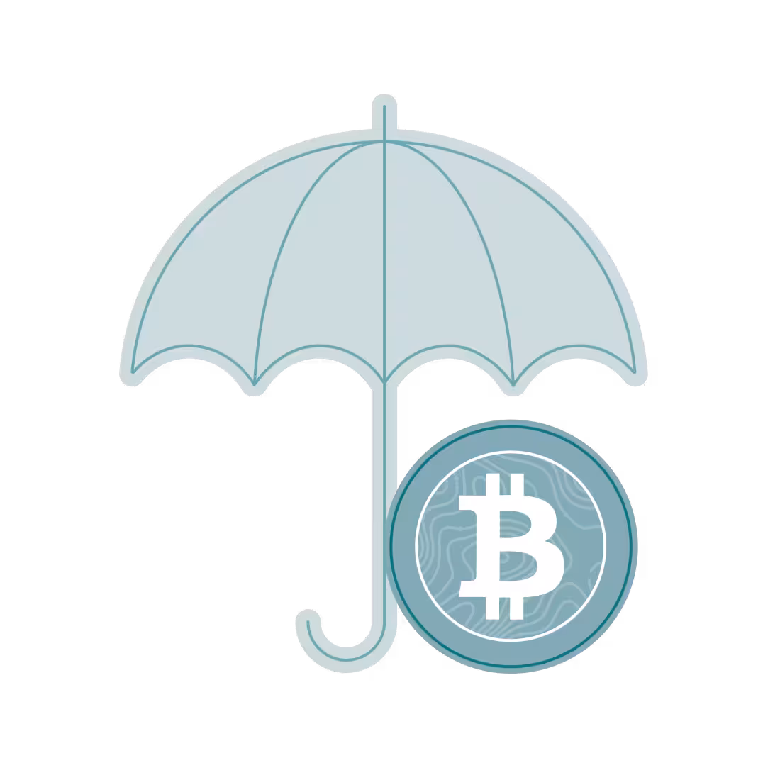 Bitcoin insurance protection illustration